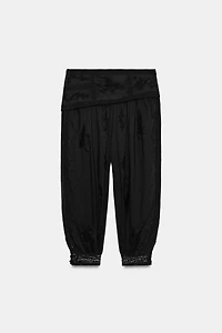 ZW COLLECTION EMBROIDERED BALLOON PANTS