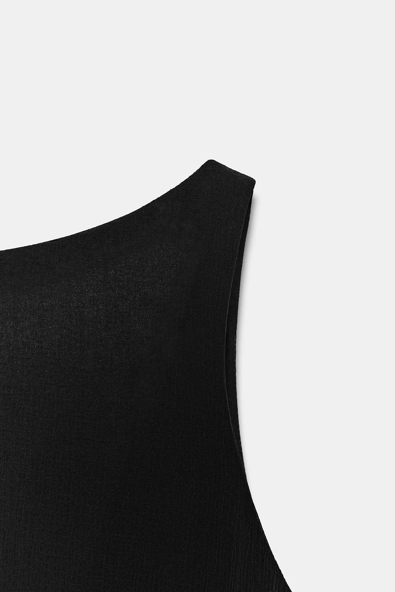 ASYMMETRIC MIDI DRESS