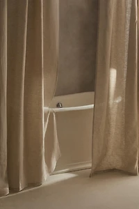 TRANSLUCENT LINEN SHOWER CURTAIN