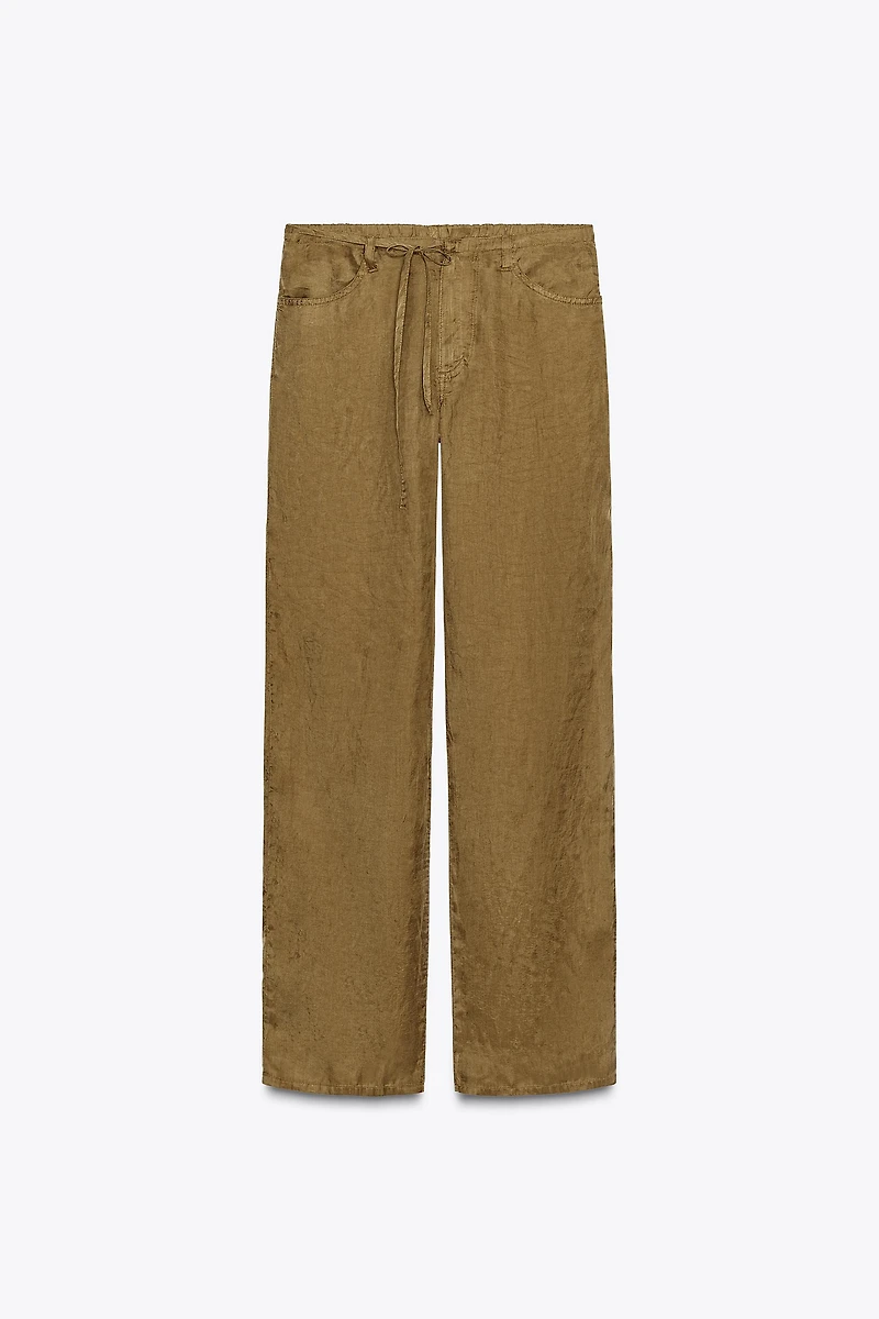 TIED PAJAMA PANTS