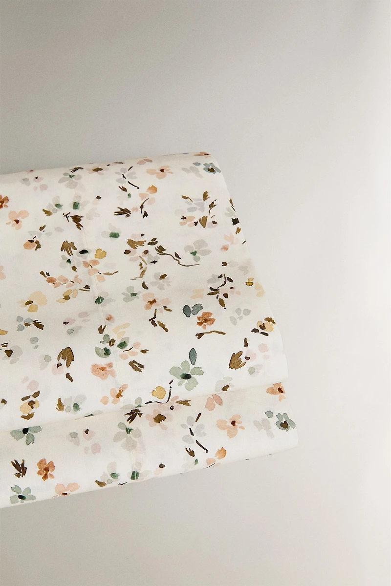 FLORAL PRINT FLAT SHEET