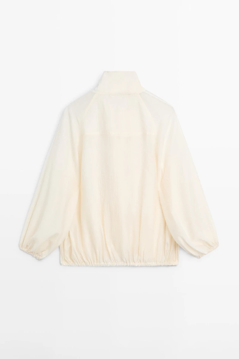 Veste bomber transparente