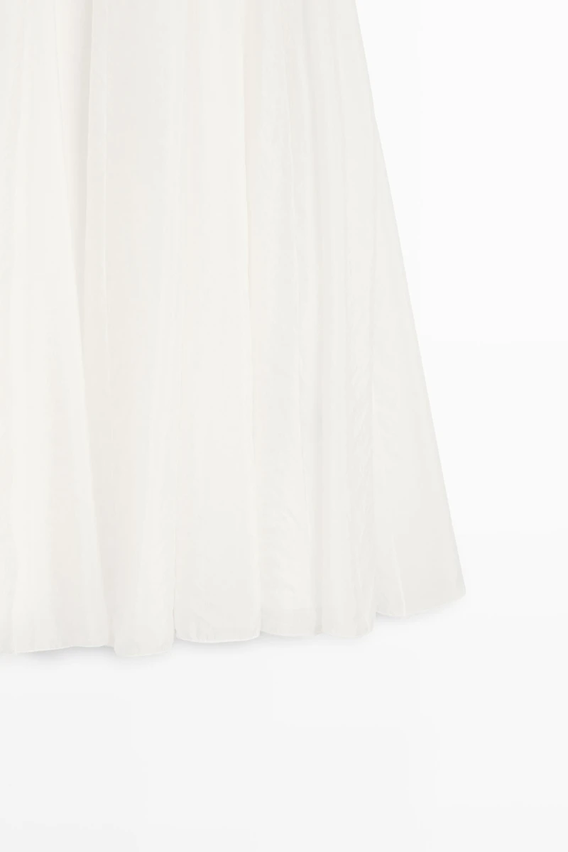 Flowy flared midi skirt