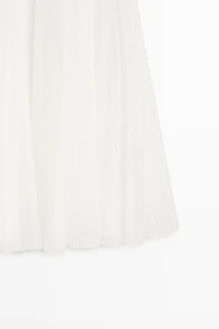 Flowy flared midi skirt
