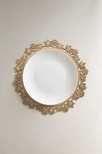 SHINY PLACEMAT WITH SNOWFLAKES CHRISTMAS