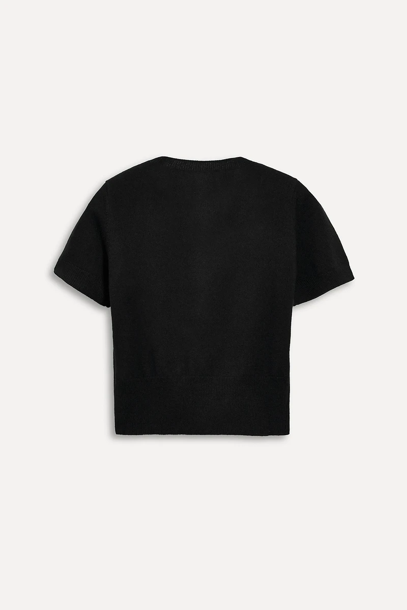 SHORT SLEEVE CASHMERE SWEATER 50TH ANNIVERSARY