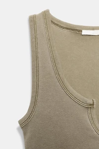 WASHED EFFECT RUSTIC TOP