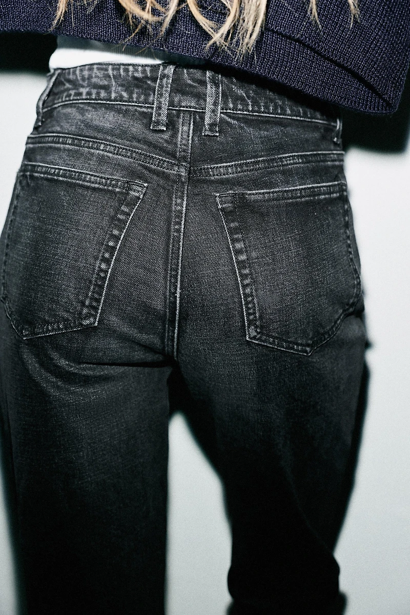 TRF HIGH WAIST STRAIGHT LEG JEANS