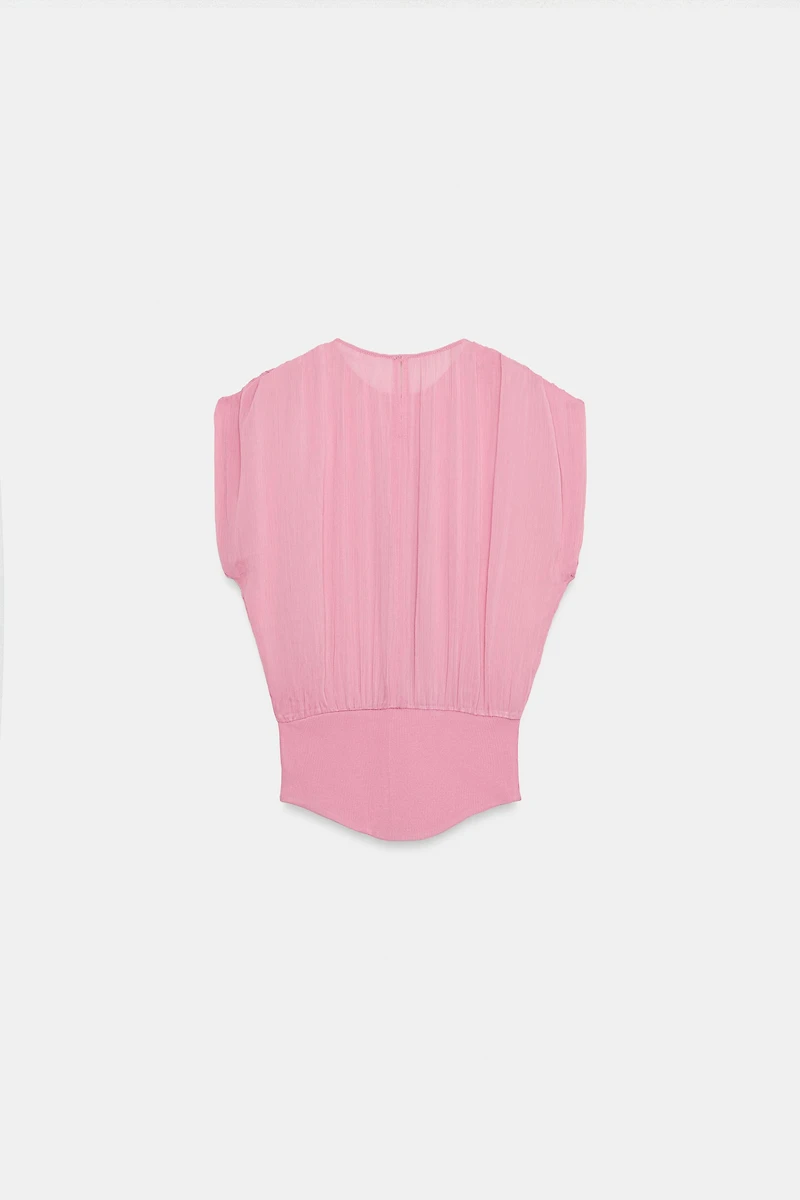 COMBINATION GEORGETTE TOP