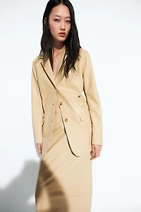Nappa leather blazer