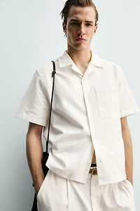 BOXY FIT TEXTURED SHIRT