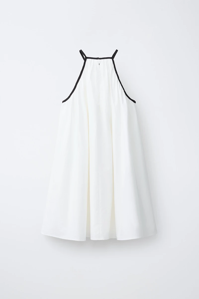 BOW HALTER NECK DRESS
