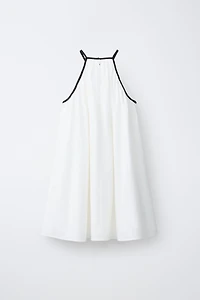 BOW HALTER NECK DRESS
