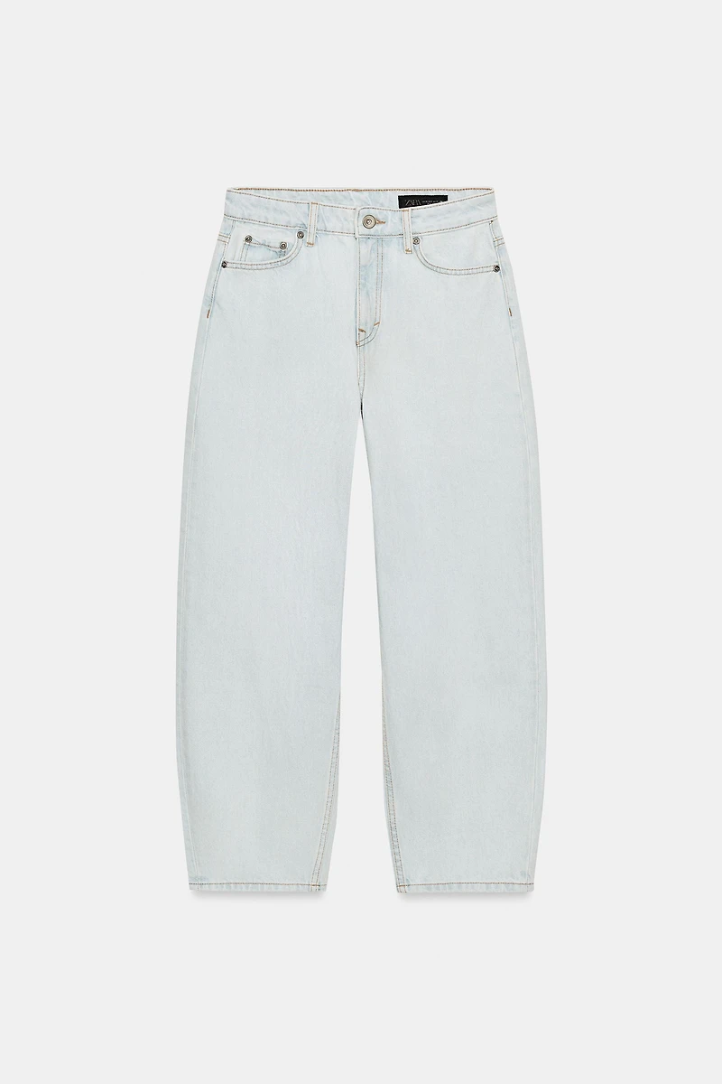 ZW COLLECTION TAPERED MID-RISE JEANS