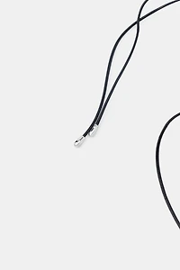 LEATHER RESIN CORD NECKLACE