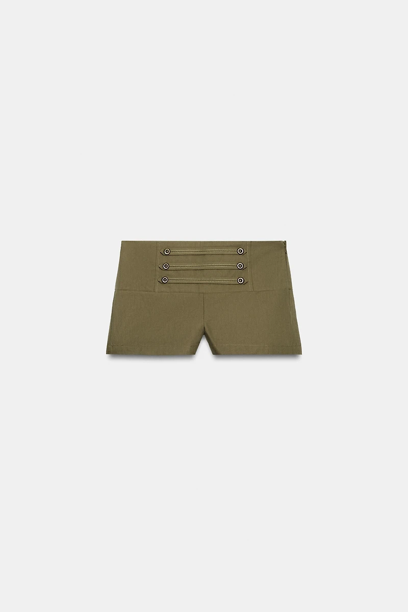 MINI BUTTON SHORTS