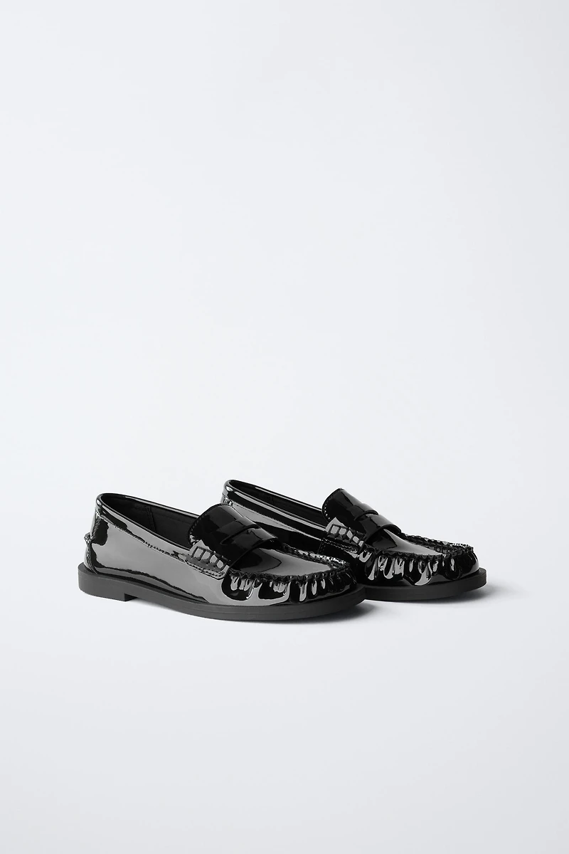 PATENT LEATHER LOAFERS