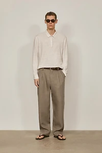Pantalon double pince lin - LIMITED EDITION