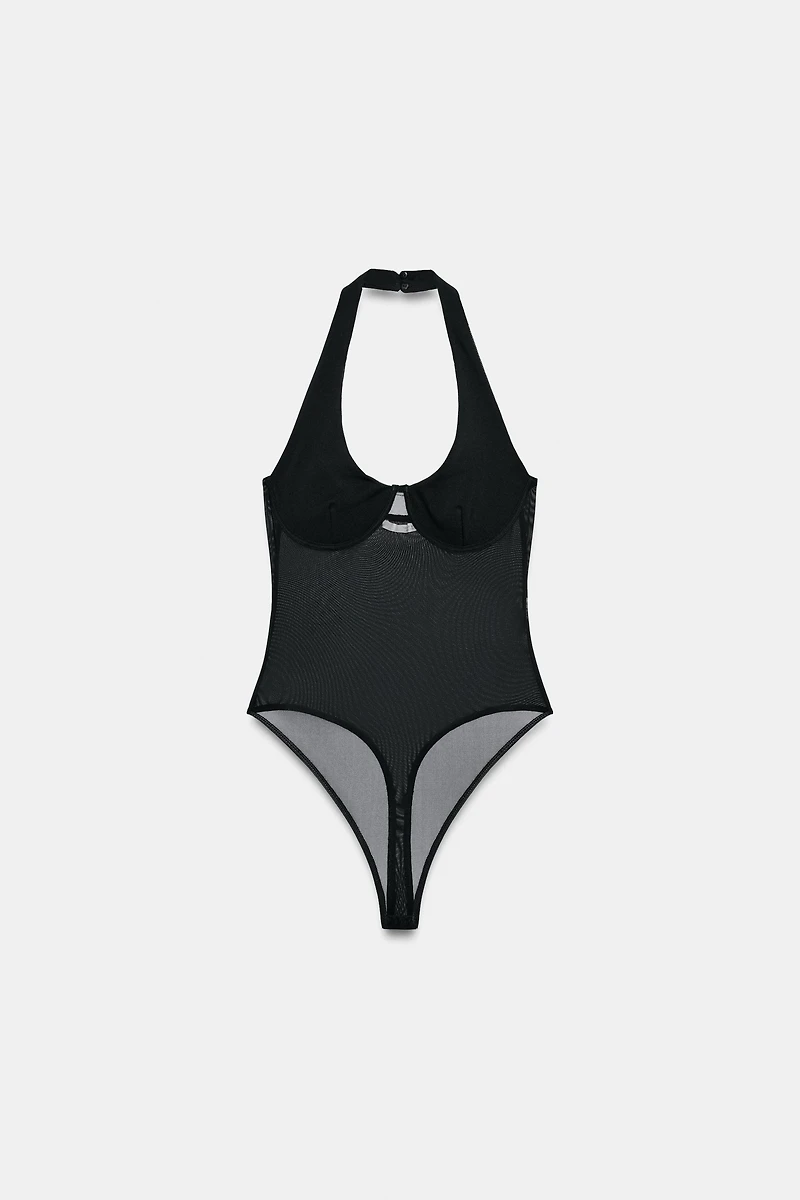 COMBINATION TULLE BODYSUIT