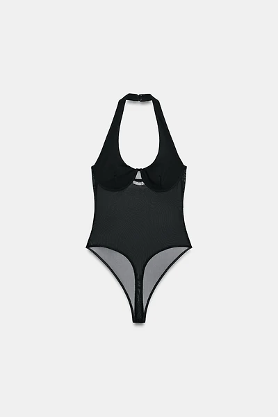 COMBINATION TULLE BODYSUIT