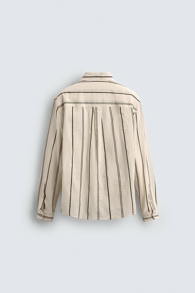 STRIPED JACQUARD SHIRT