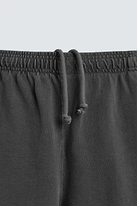 WASHED WAFFLE TEXTURE SHORTS