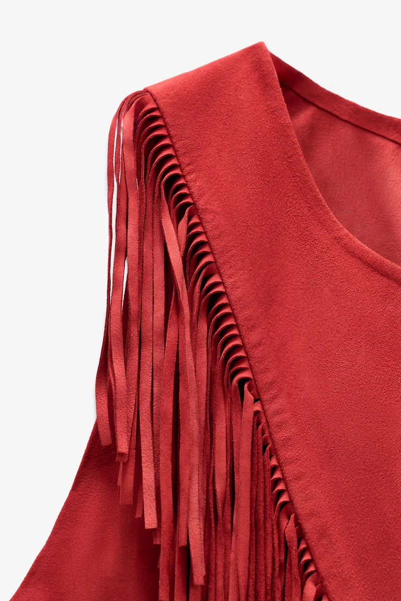 LIMITED EDITION SUEDE FRINGE TOP