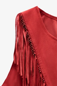 LIMITED EDITION SUEDE FRINGE TOP