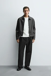 FAUX LEATHER JACKET