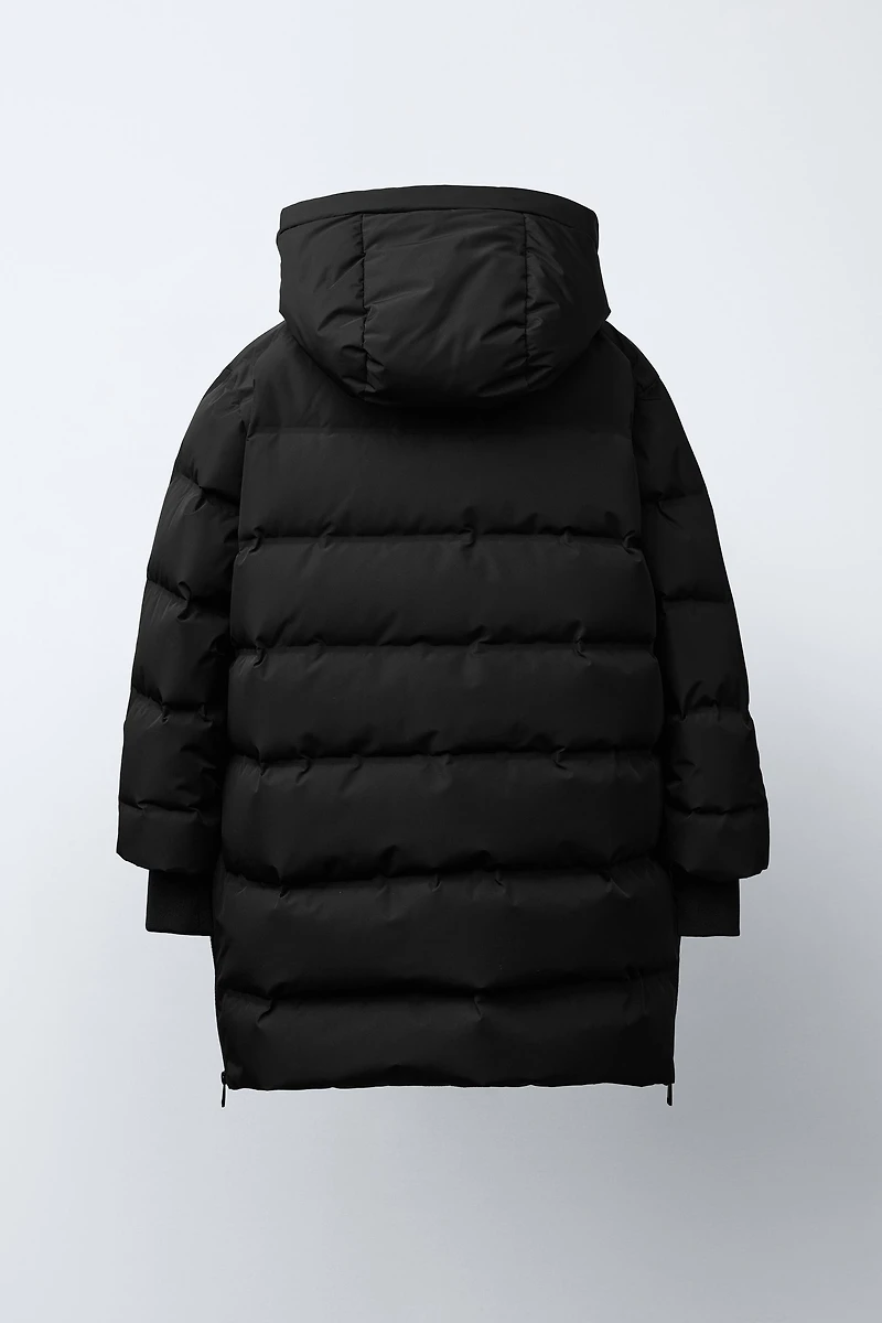 LONG WATER-REPELLENT DOWN PUFFER COAT