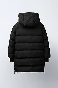LONG WATER-REPELLENT DOWN PUFFER COAT
