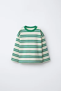 EMBROIDERED STRIPED T-SHIRT