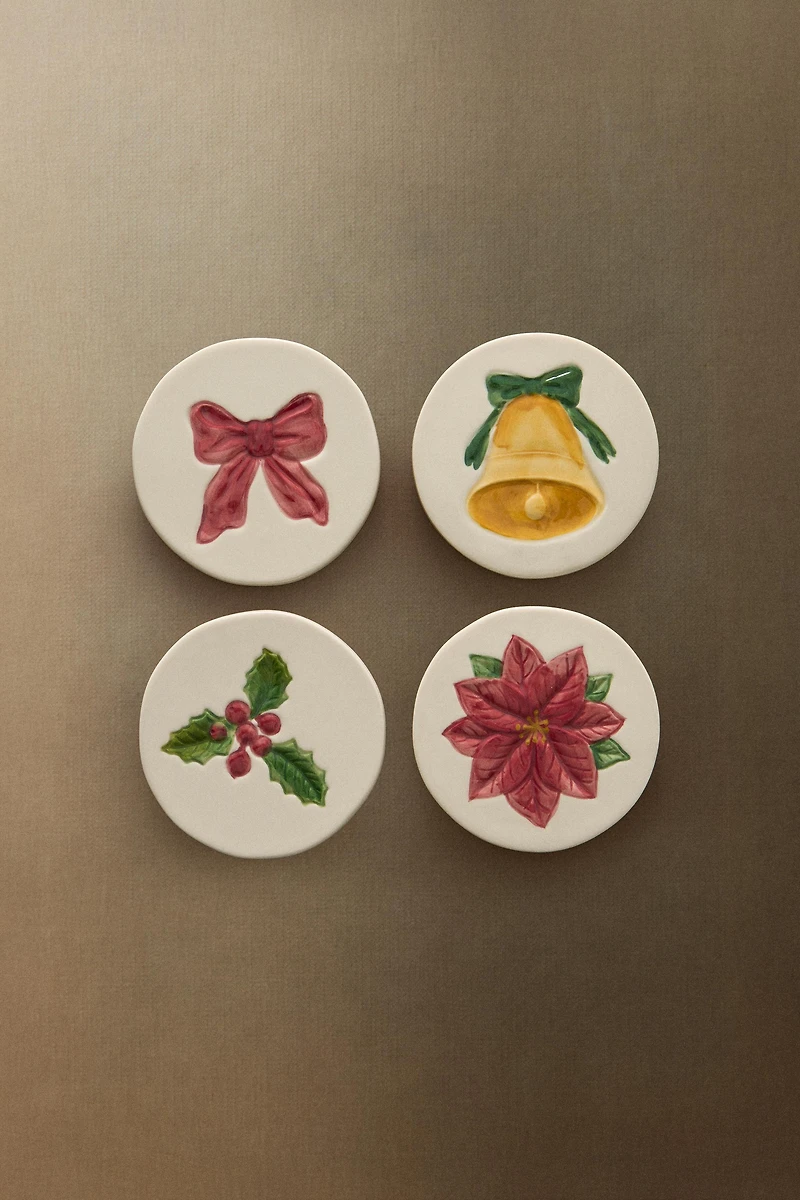 SET OF CHRISTMAS COASTERS (SET OF 4)