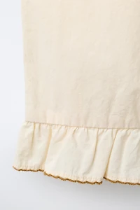 PANTALON JUPE-CULOTTE EN POPELINE