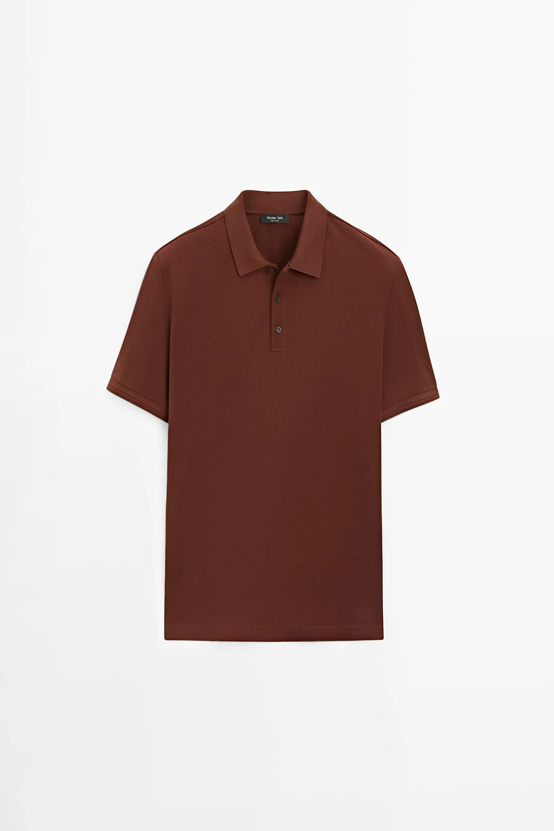 Polo 100 % coton à manches courtes