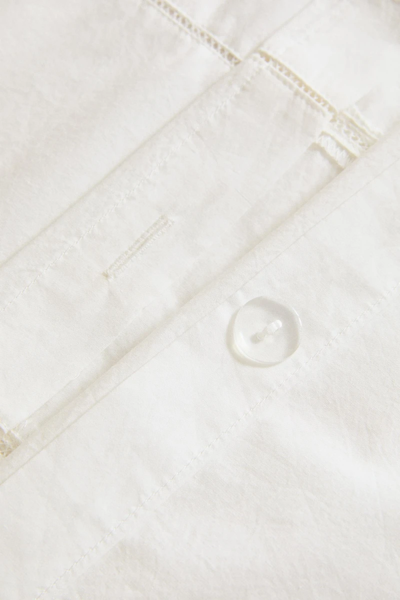 CHILDREN'S HEMSTITCHED POPLIN DUVET COVER