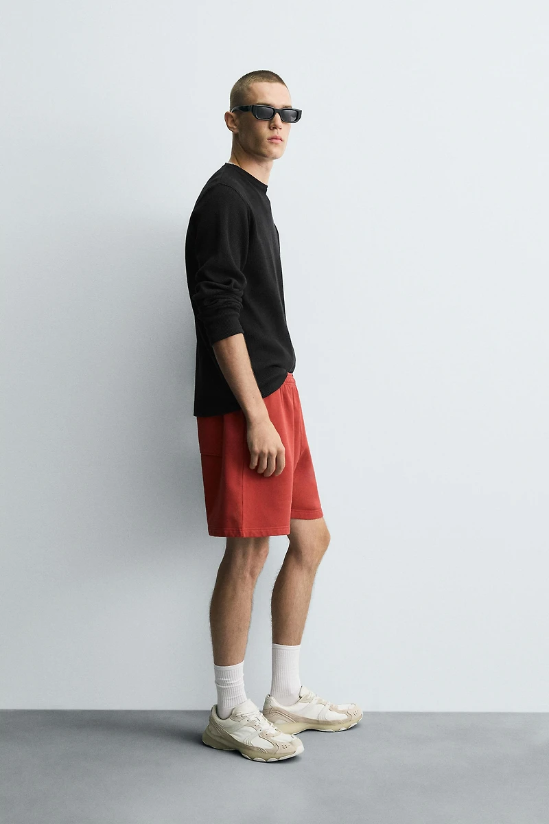 WASHED JOGGER SHORTS