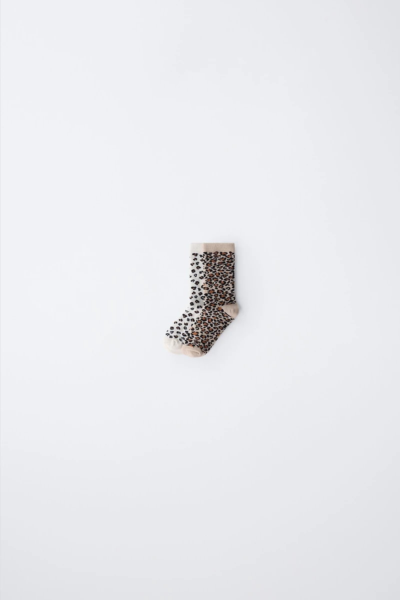 TWO-PACK OF ANIMAL PRINT SOCKS