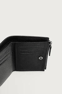 PORTEFEUILLE EN CUIR AVEC PORTE-MONNAIE