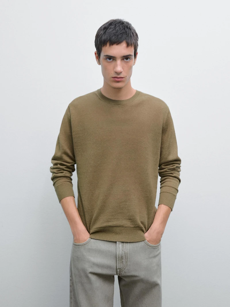 Pull en maille 100 % lin