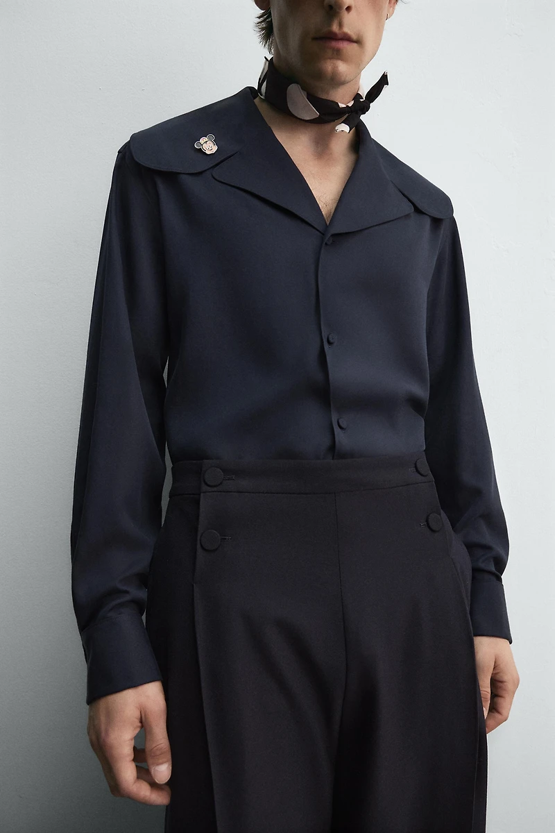 FLOWING SHIRT WITH PETER PAN COLLAR HARRY LAMBERT FOR ZARA X DISNEY