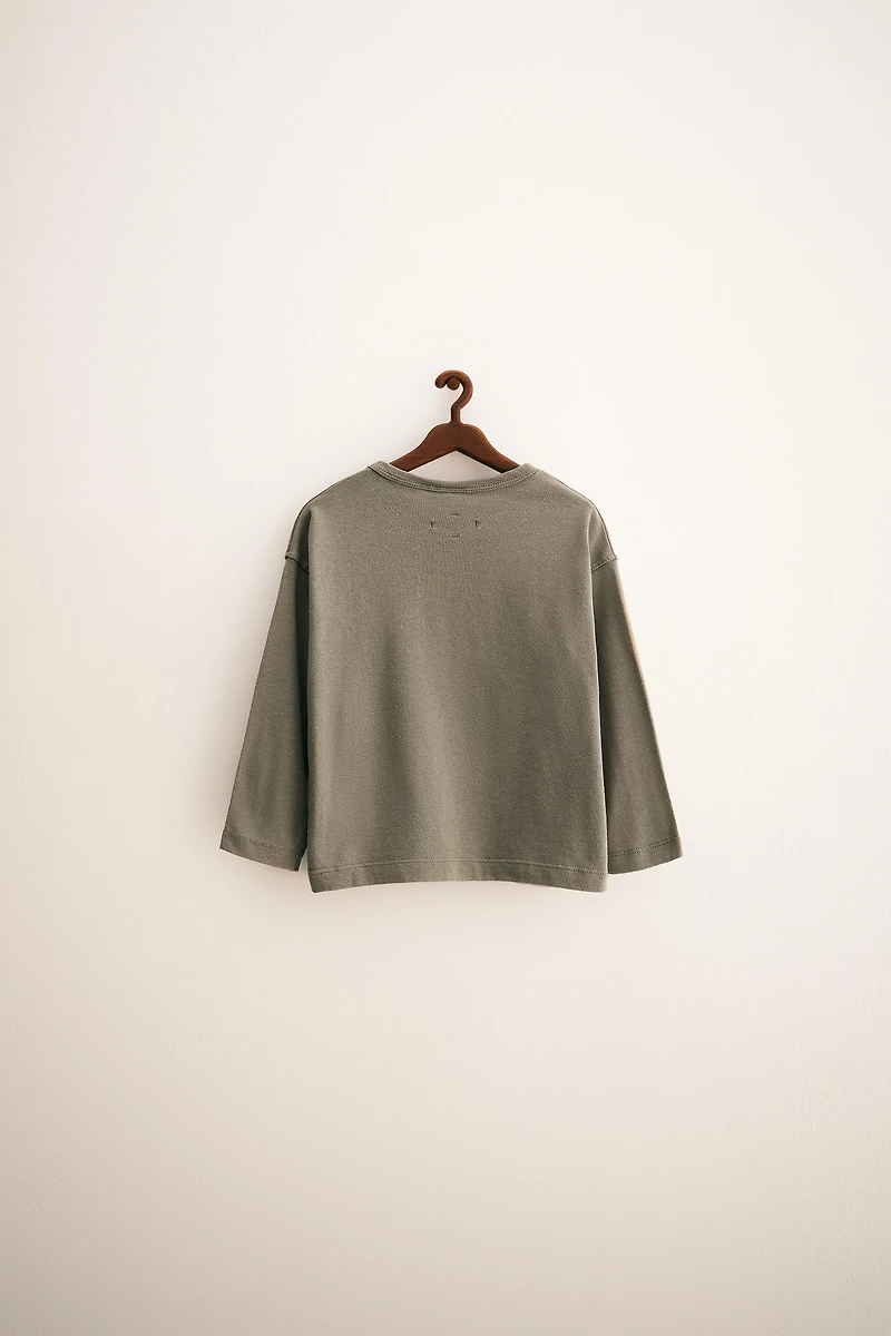 ZARA TIMELESS - T-SHIRT UNIE EN COTON