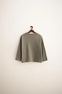 ZARA TIMELESS - T-SHIRT UNIE EN COTON