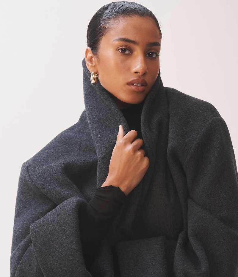 LINDA EVANGELISTA CASHMERE BATHROBE-COAT