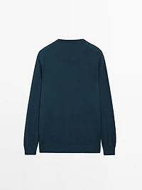 Cotton and silk blend sweater