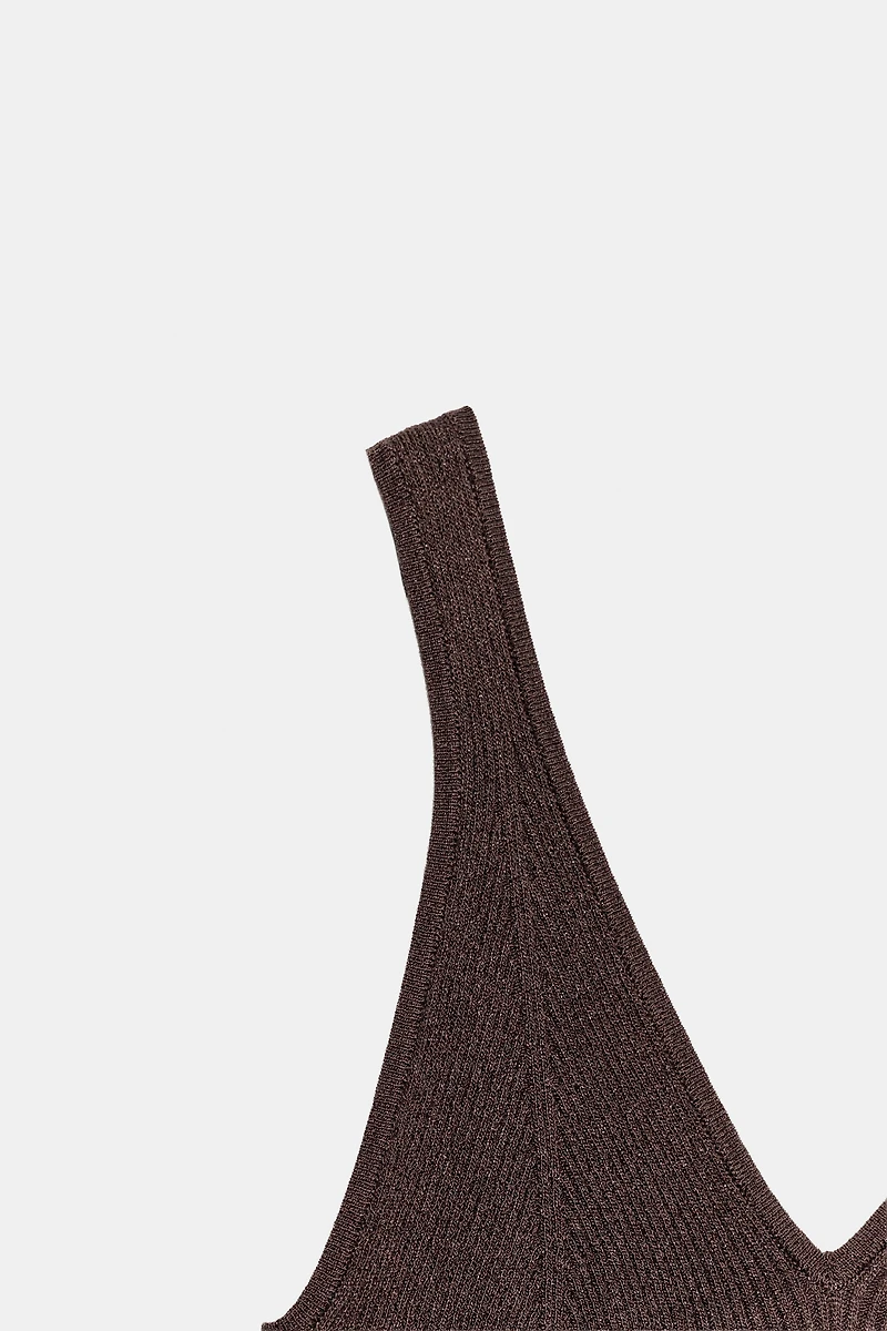 KNIT STRAP TOP