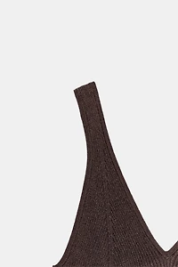 KNIT STRAP TOP