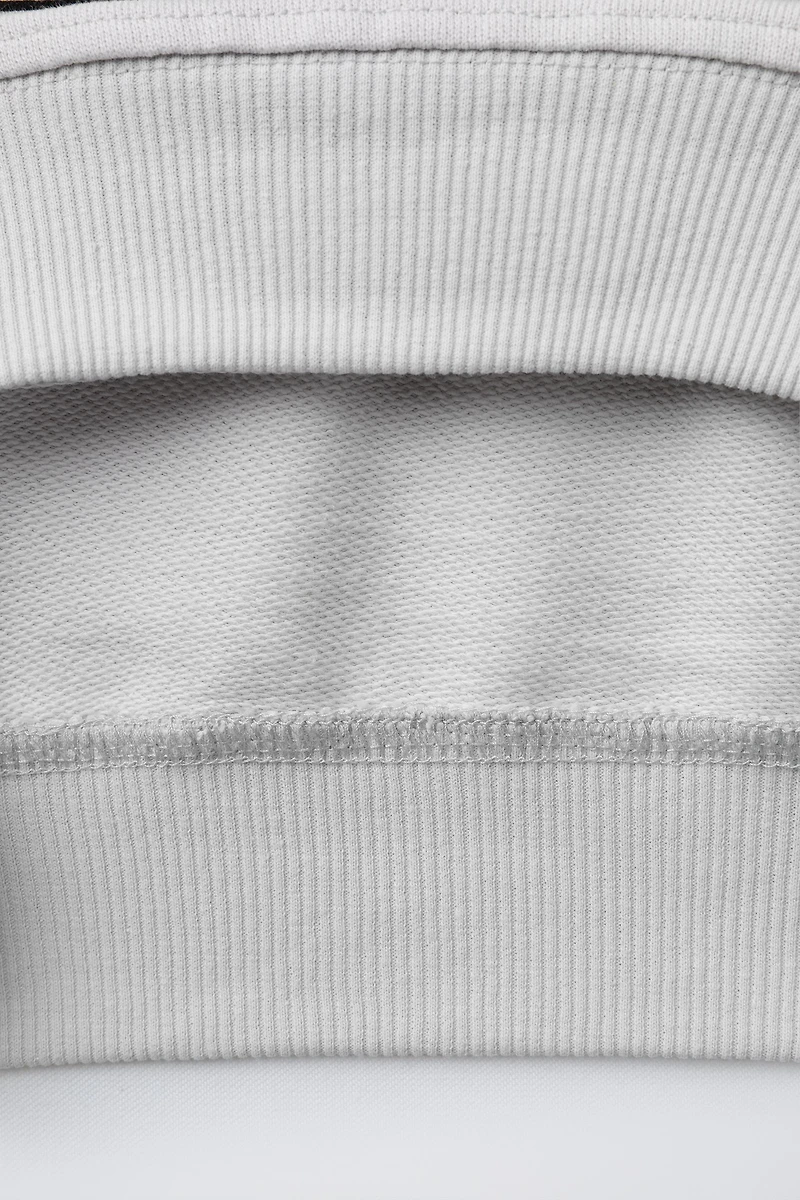 SHORT SLEEVE HOODED SWEATSHIRT