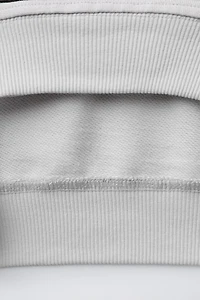 SHORT SLEEVE HOODED SWEATSHIRT