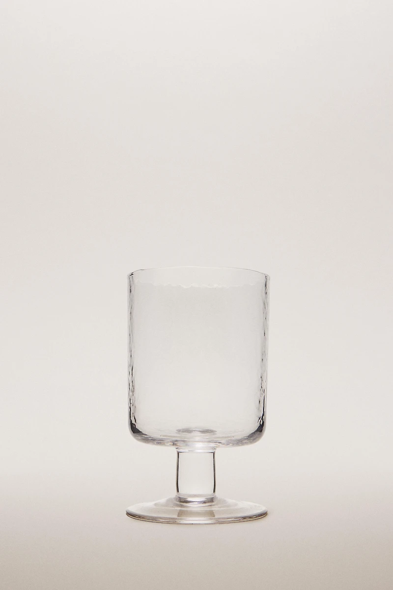 HAMMERED GLASS TUMBLER